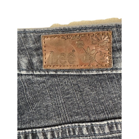 Lee Bootcut Jeans Women's 30x29 Dark Wash Blue Lower On The Waist Denim - Picture 6 of 8